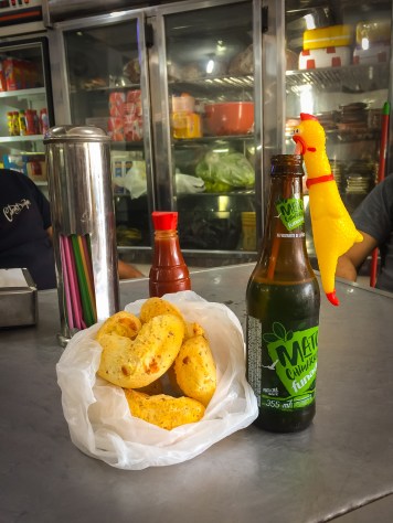 Chipa com refrigerante de mate